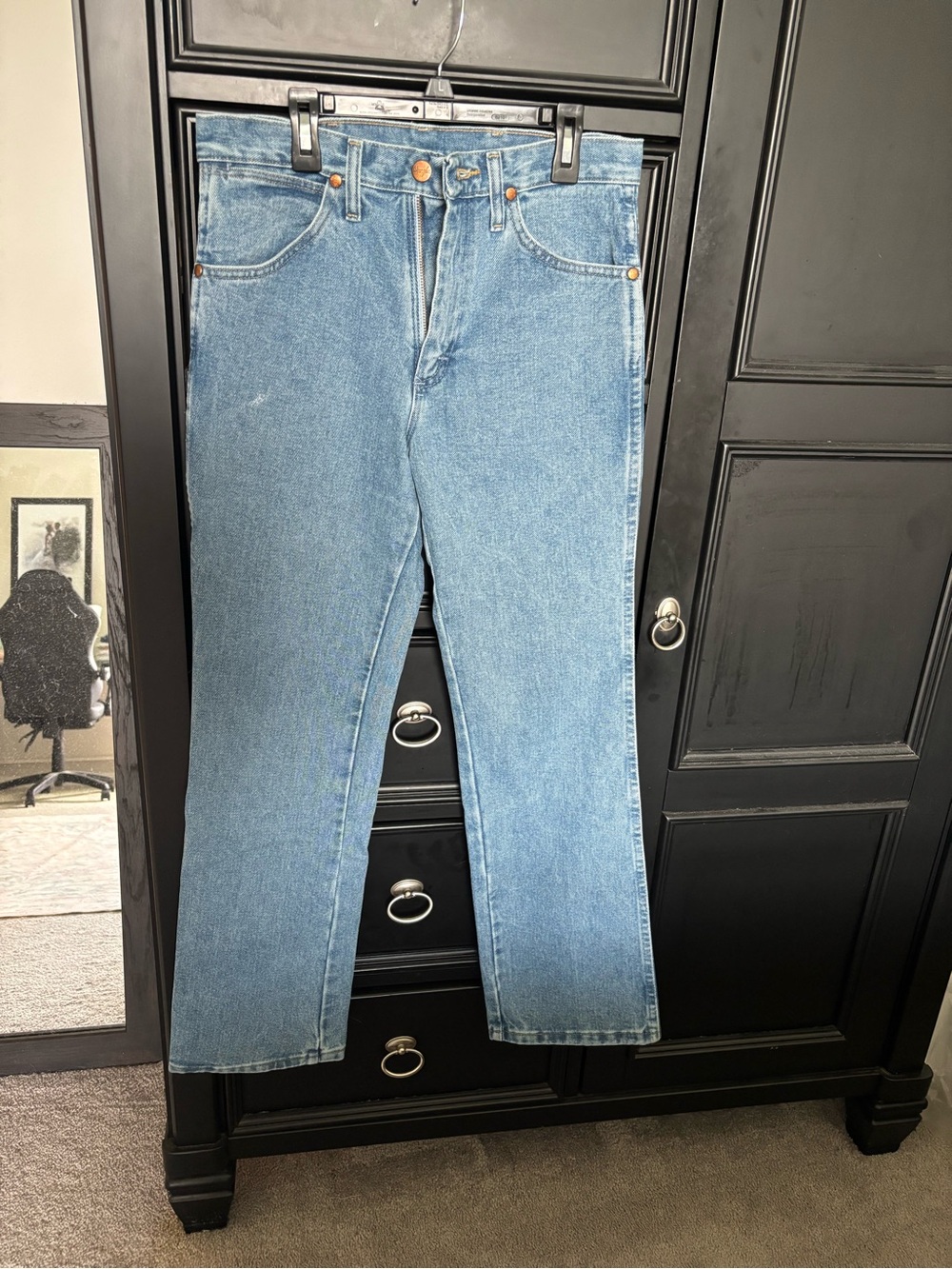 Wrangler Men's Straight Light Blue Denim Jeans